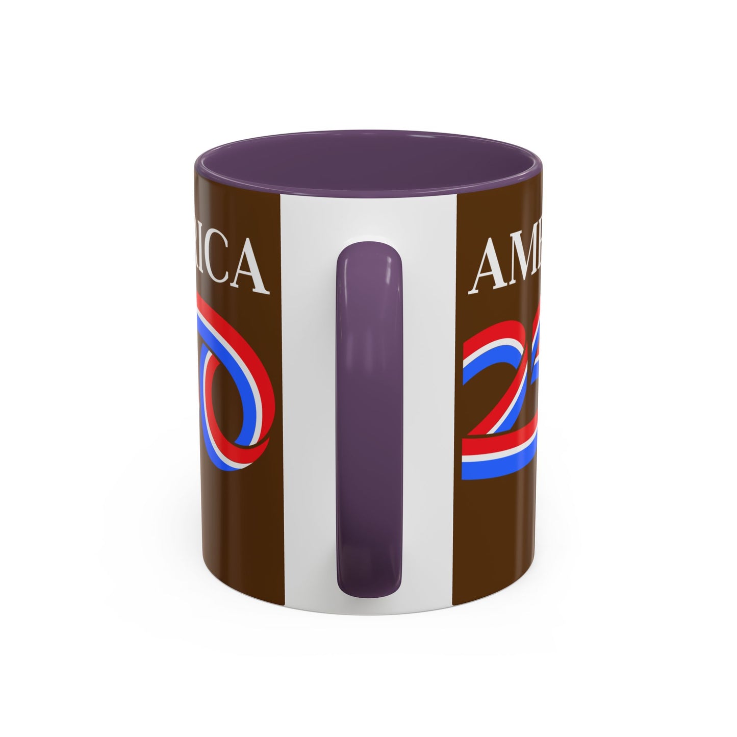 America 250 Brown Accent Mug by theGreenDragonTavern.shop