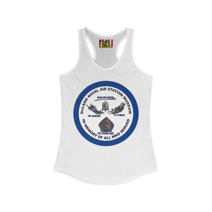 DNASM Student Art Navy Frame Women's Racerback Tank Top by theGreenDragonTavern.shop