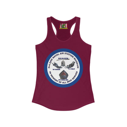 DNASM Student Art Navy Frame Women's Racerback Tank Top by theGreenDragonTavern.shop
