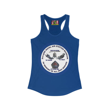 DNASM Student Art Navy Frame Women's Racerback Tank Top by theGreenDragonTavern.shop