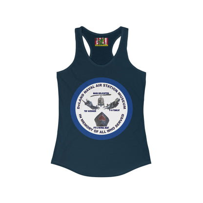 DNASM Student Art Navy Frame Women's Racerback Tank Top by theGreenDragonTavern.shop