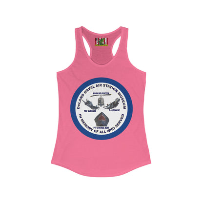DNASM Student Art Navy Frame Women's Racerback Tank Top by theGreenDragonTavern.shop