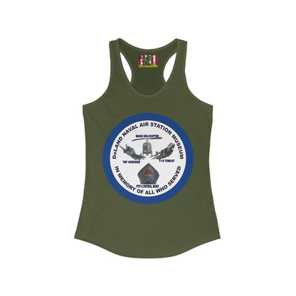 DNASM Student Art Navy Frame Women's Racerback Tank Top by theGreenDragonTavern.shop