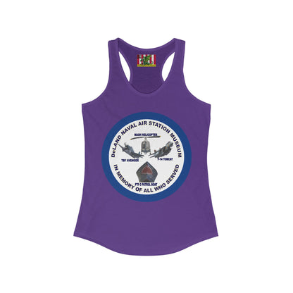 DNASM Student Art Navy Frame Women's Racerback Tank Top by theGreenDragonTavern.shop