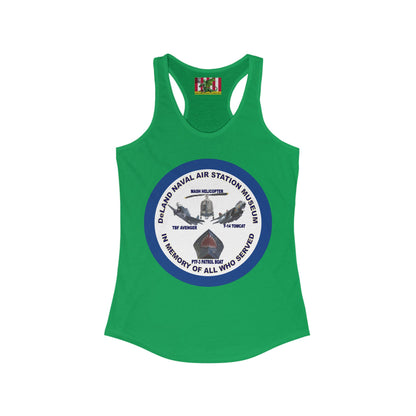 DNASM Student Art Navy Frame Women's Racerback Tank Top by theGreenDragonTavern.shop