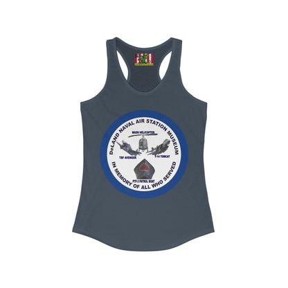 DNASM Student Art Navy Frame Women's Racerback Tank Top by theGreenDragonTavern.shop