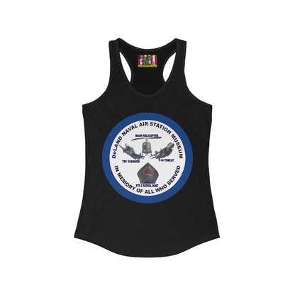 DNASM Student Art Navy Frame Women's Racerback Tank Top by theGreenDragonTavern.shop