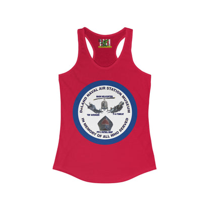 DNASM Student Art Navy Frame Women's Racerback Tank Top by theGreenDragonTavern.shop
