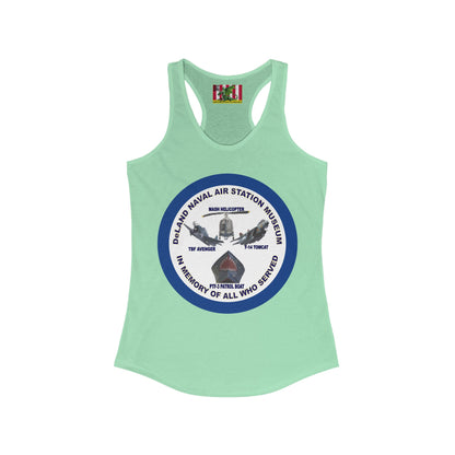 DNASM Student Art Navy Frame Women's Racerback Tank Top by theGreenDragonTavern.shop