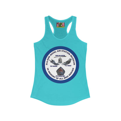 DNASM Student Art Navy Frame Women's Racerback Tank Top by theGreenDragonTavern.shop