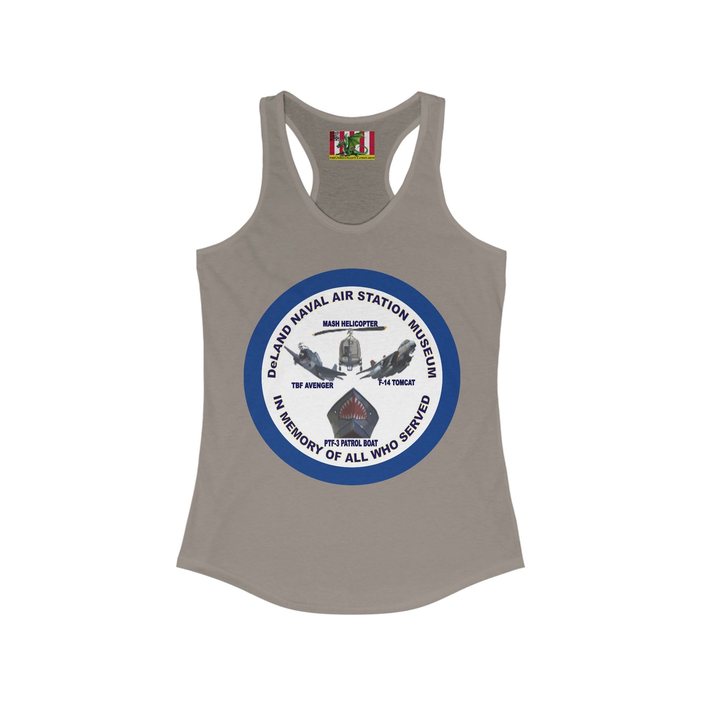 DNASM Student Art Navy Frame Women's Racerback Tank Top by theGreenDragonTavern.shop