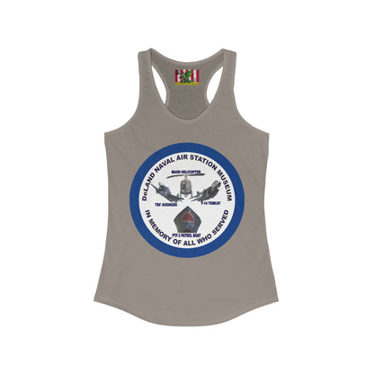 DNASM Student Art Navy Frame Women's Racerback Tank Top by theGreenDragonTavern.shop