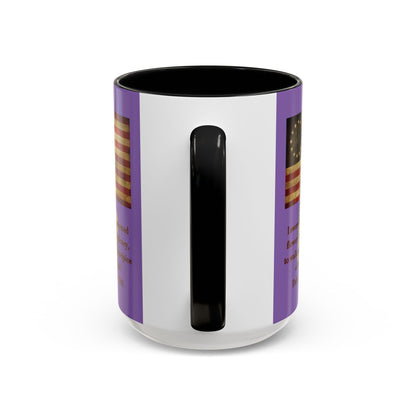 Deborah Sampson, America's Mulan Light Purple Accent Mug by theGreenDragonTavern.shop