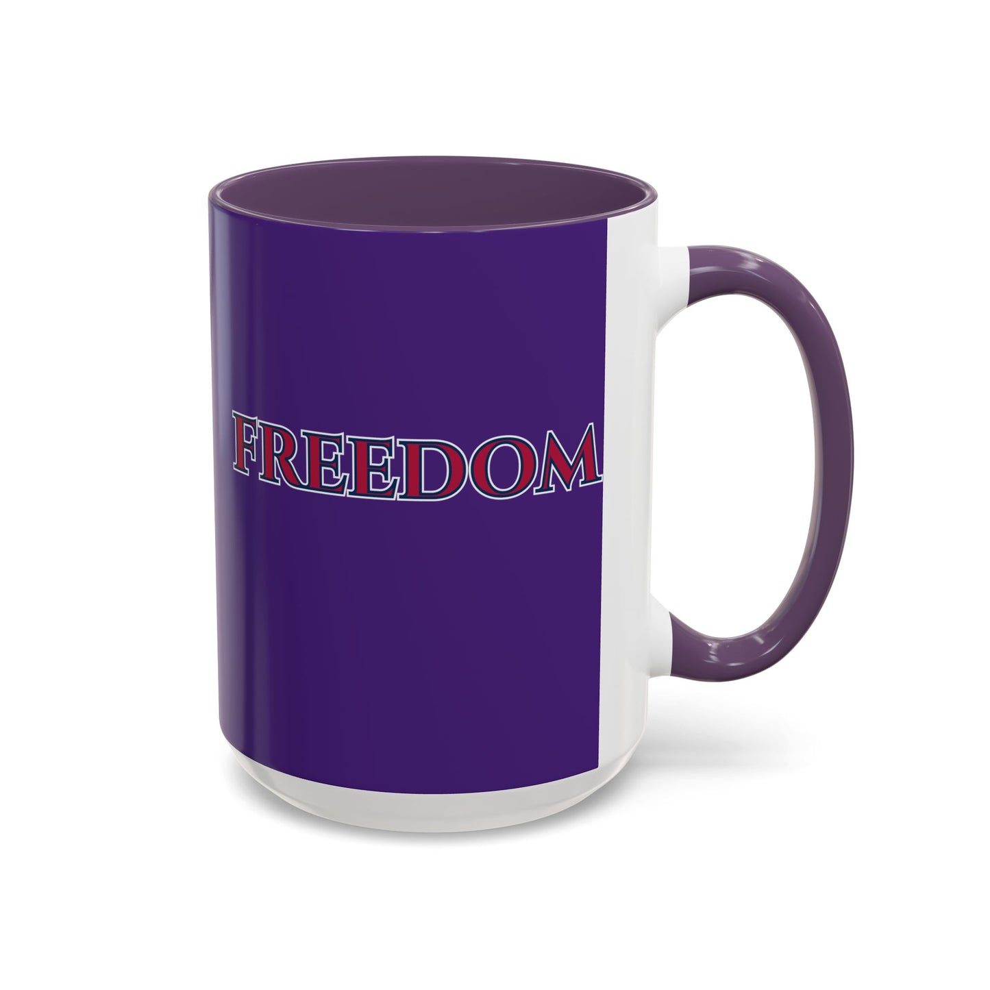 Freedom, Dark Purple Accent Mug by theGreenDragonTavern.shop