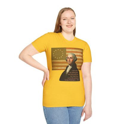 Washington's Earnest Prayer Light colors Unisex T-Shirt by theGreenDragonTavern.shop