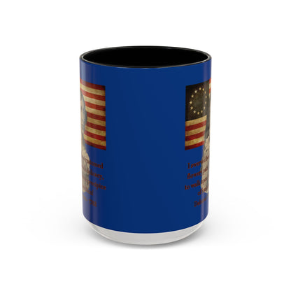 Deborah Sampson, America's Mulan Dark Blue Accent Mug by theGreenDragonTavern.shop
