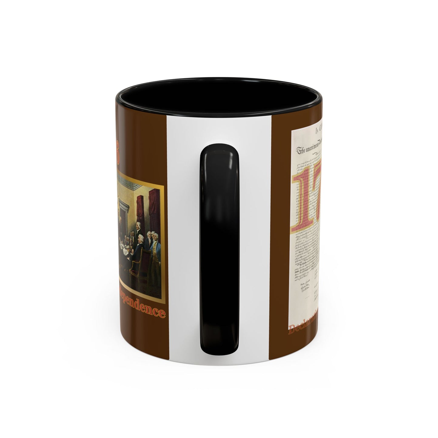 Declaration of Independence Brown Accent Mug by theGreenDragonTavern.shop