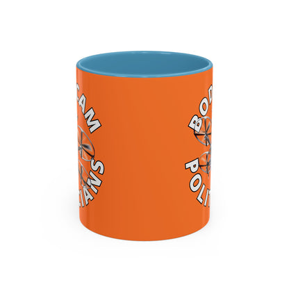 Bodycam the Politicians Drone Orange Accent Mug by theGreenDragonTavern.shop