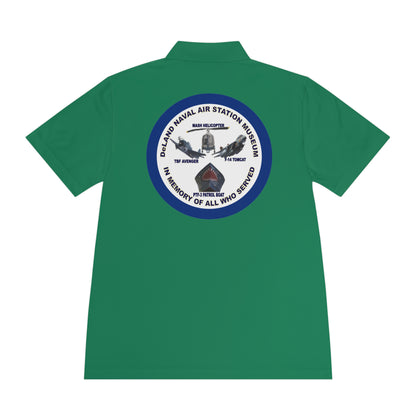 DNASM Student Art Navy Frame, 2-Sided Sport Polo Shirt by theGreenDragonTavern.shop