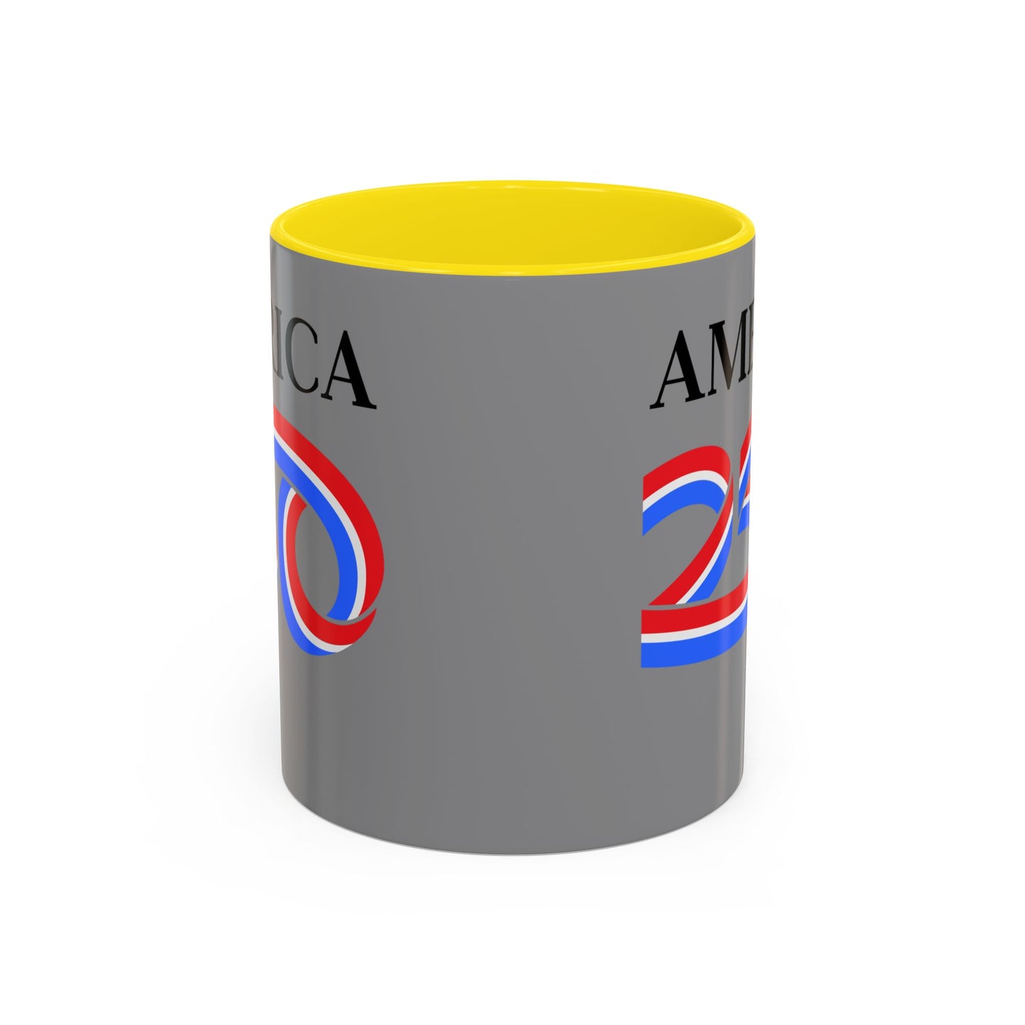 America 250 Grey Accent Mug by theGreenDragonTavern.shop