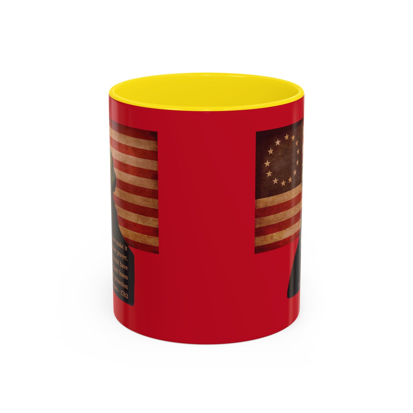 Washington's Earnest Prayer Red Accent Mug by theGreenDragonTavern.shop