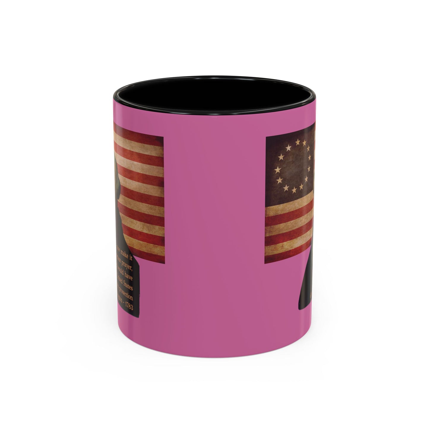 Washington's Earnest Prayer Pink Accent Mug by theGreenDragonTavern.shop