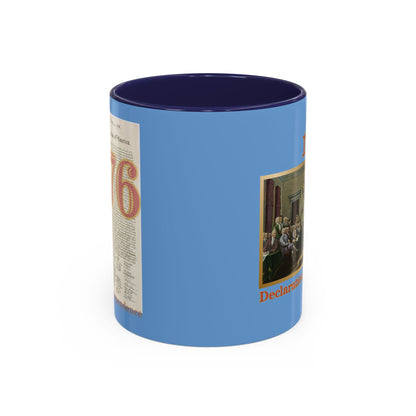 Declaration of Independence Light Blue Accent Mug by theGreenDragonTavern.shop