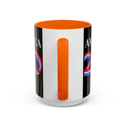 America 250 Black Accent Mug by theGreenDragonTavern.shop