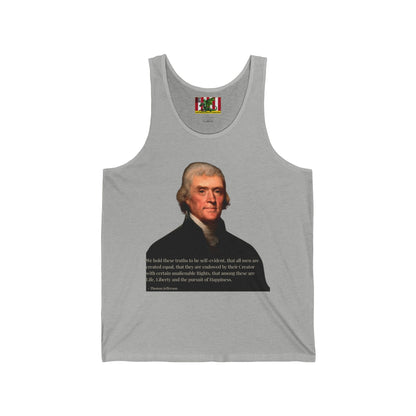 We hold these truths to be self-evident Unisex Jersey Tank Top by theGreenDragonTavern.shop
