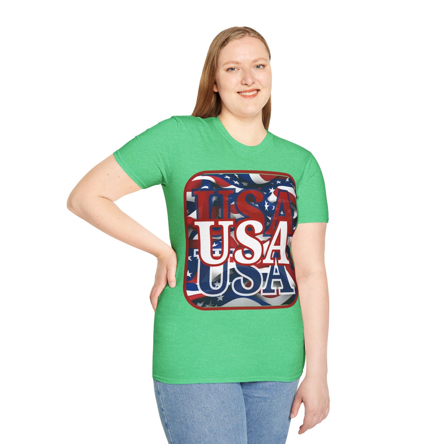 Red WHITE and Blue USA Patriot Dark colors Unisex T-Shirt by theGreenDragonTavern.shop