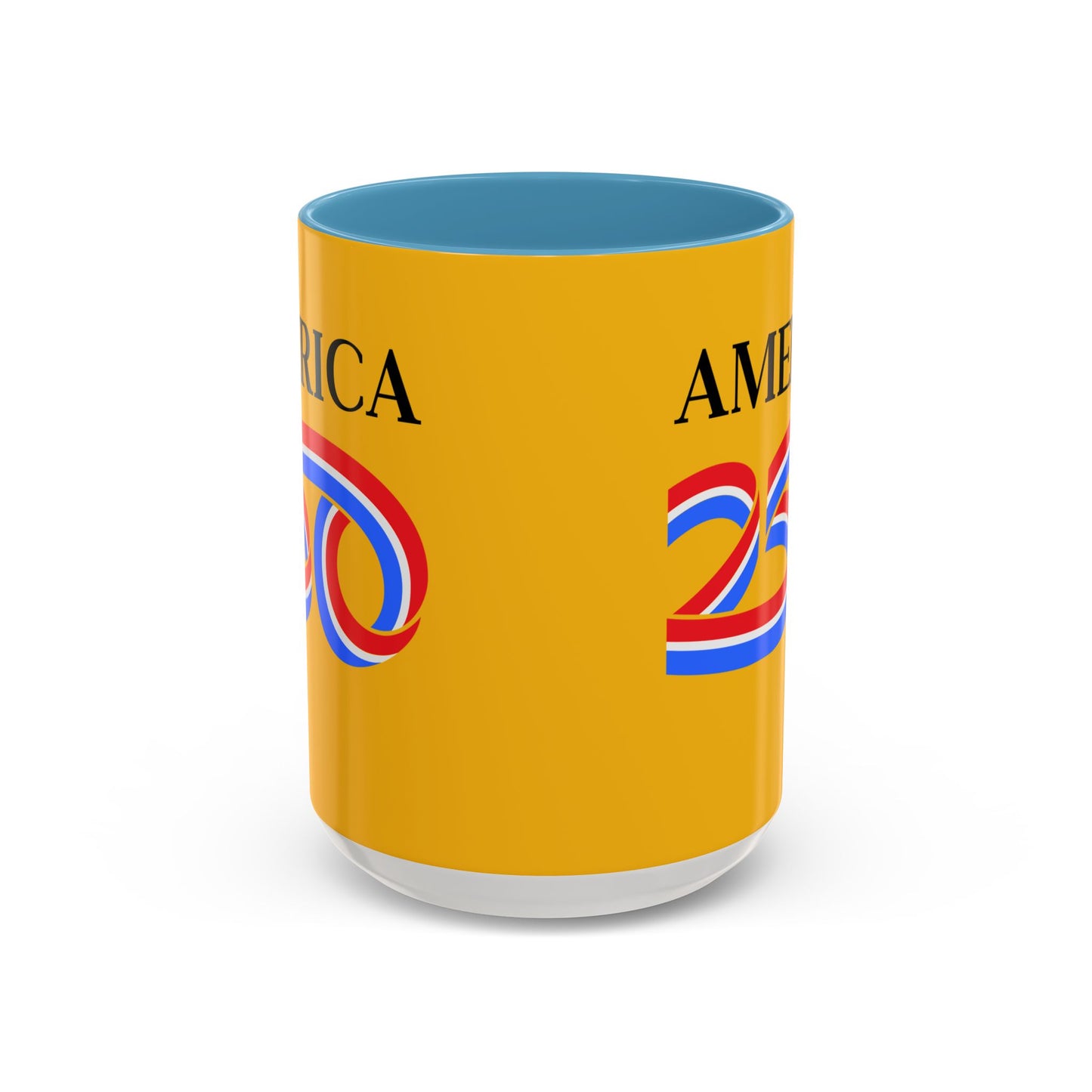 America 250 Yellow Accent Mug by theGreenDragonTavern.shop
