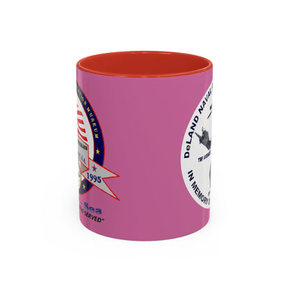 DNASM 2-sided, Founding & Student Art w/WhiteBG Pink Accent Mug by theGreenDragonTavern.shop