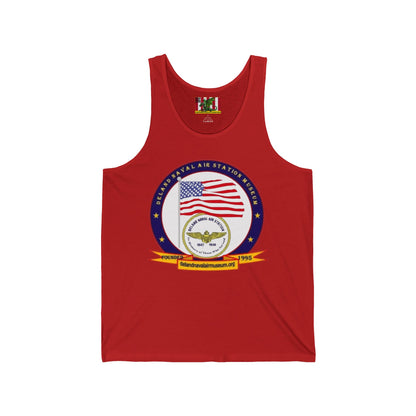DeLand Naval Air Station Museum Unisex Jersey Tank Top by theGreenDragonTavern.shop