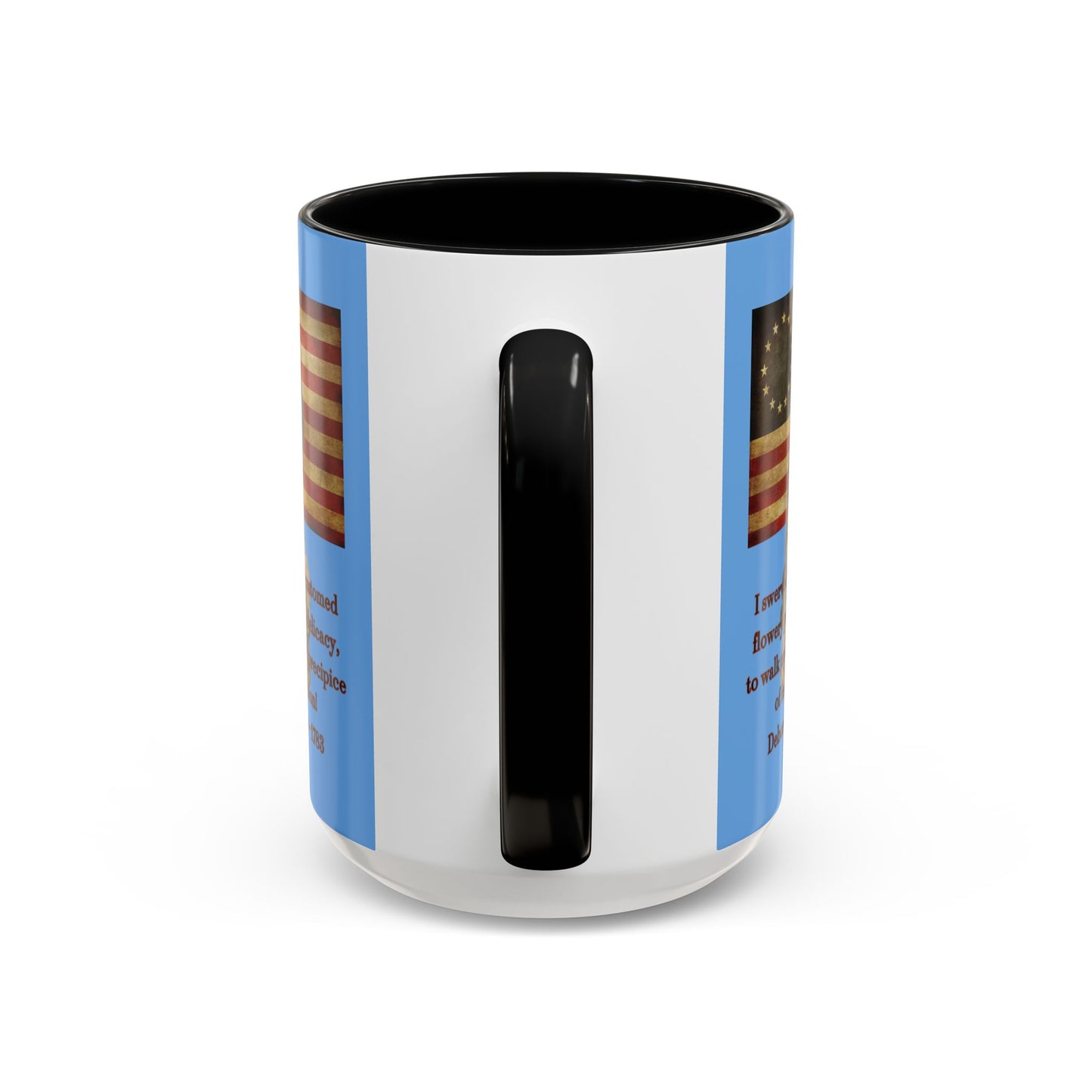 Deborah Sampson, America's Mulan Light Blue Accent Mug by theGreenDragonTavern.shop