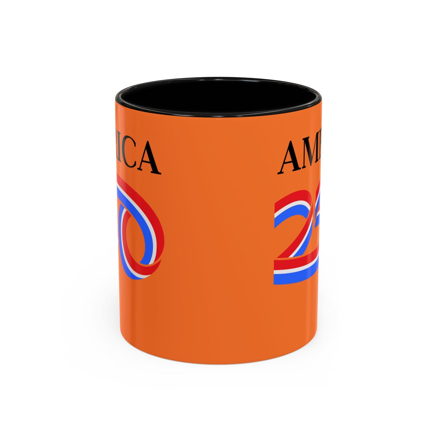 America 250 Orange Accent Mug by theGreenDragonTavern.shop