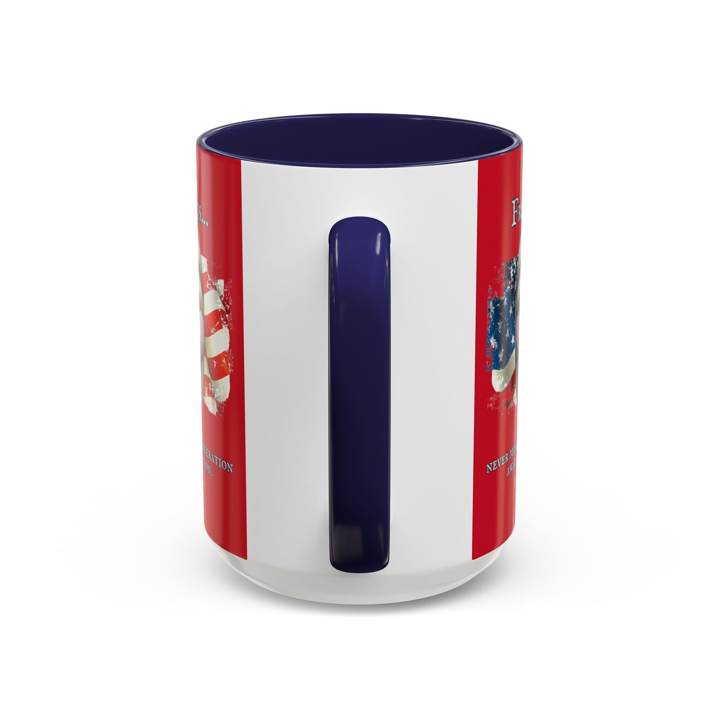 Ronald Reagan Freedom Vendetta Red Accent Mug by theGreenDragonTavern.shop