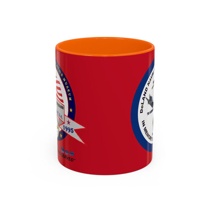 DNASM 2-sided, Founding & Student Art w/Navy Ring Red Accent Mug by theGreenDragonTavern.shop
