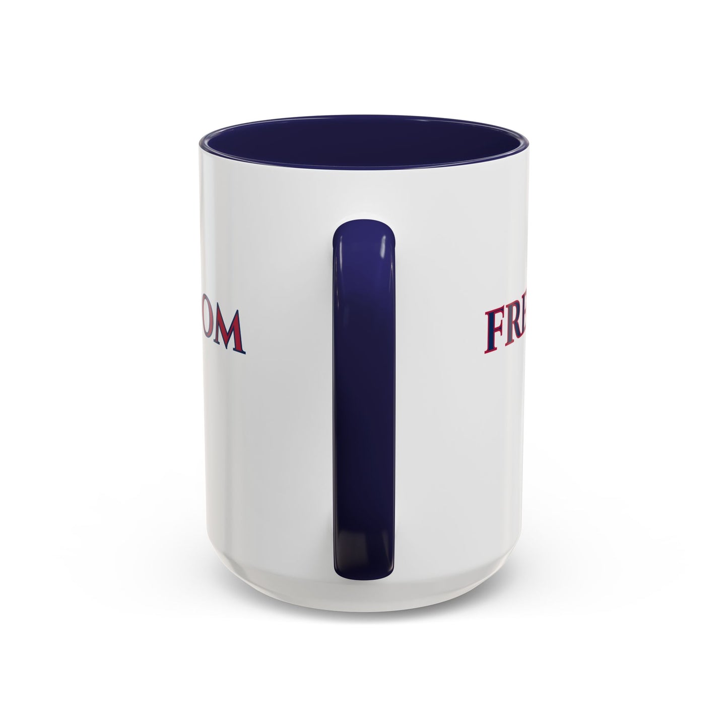 Freedom, White Accent Mug by theGreenDragonTavern.shop
