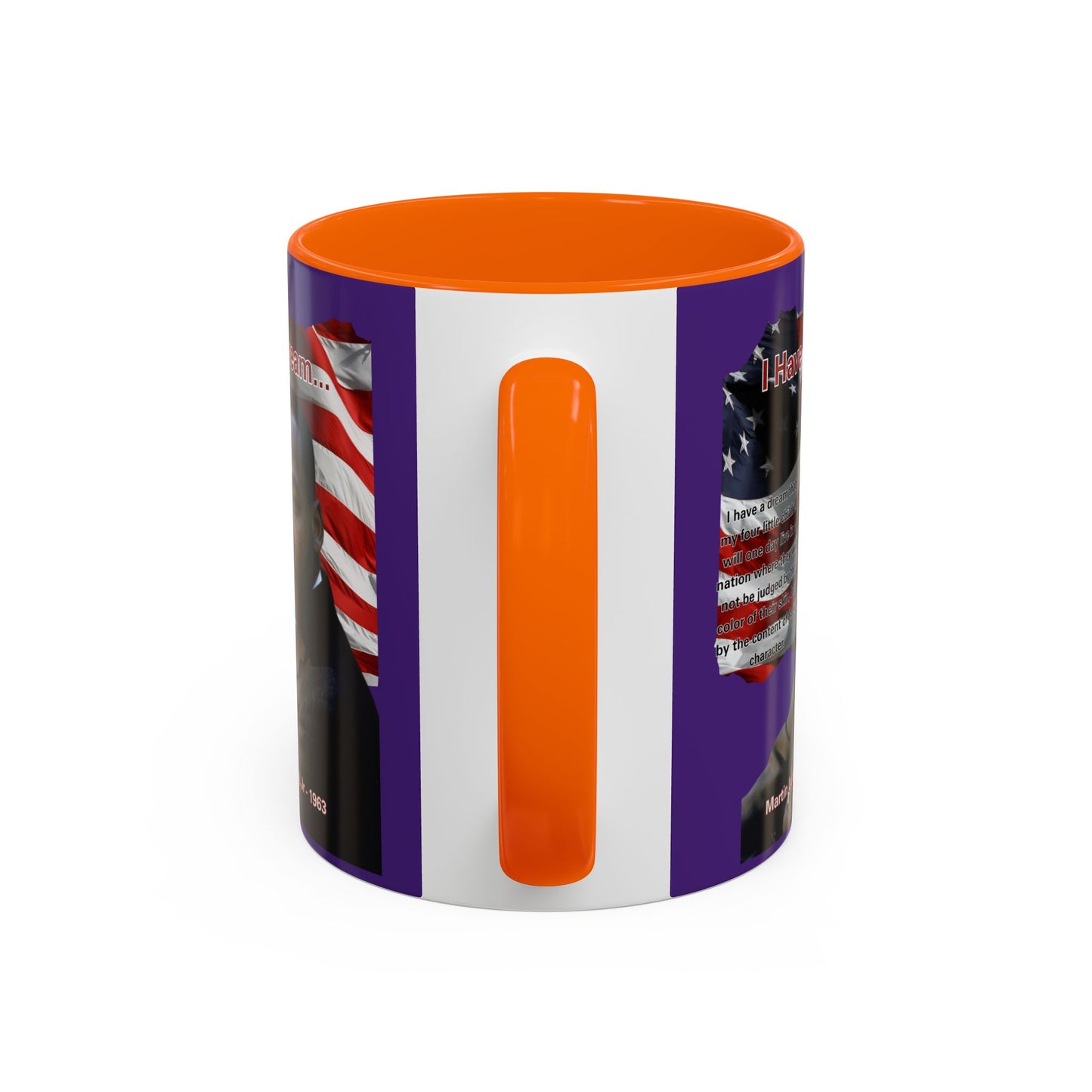 "I Have a Dream" MLKJr Purple Accent Mug by theGreenDragonTavern.shop