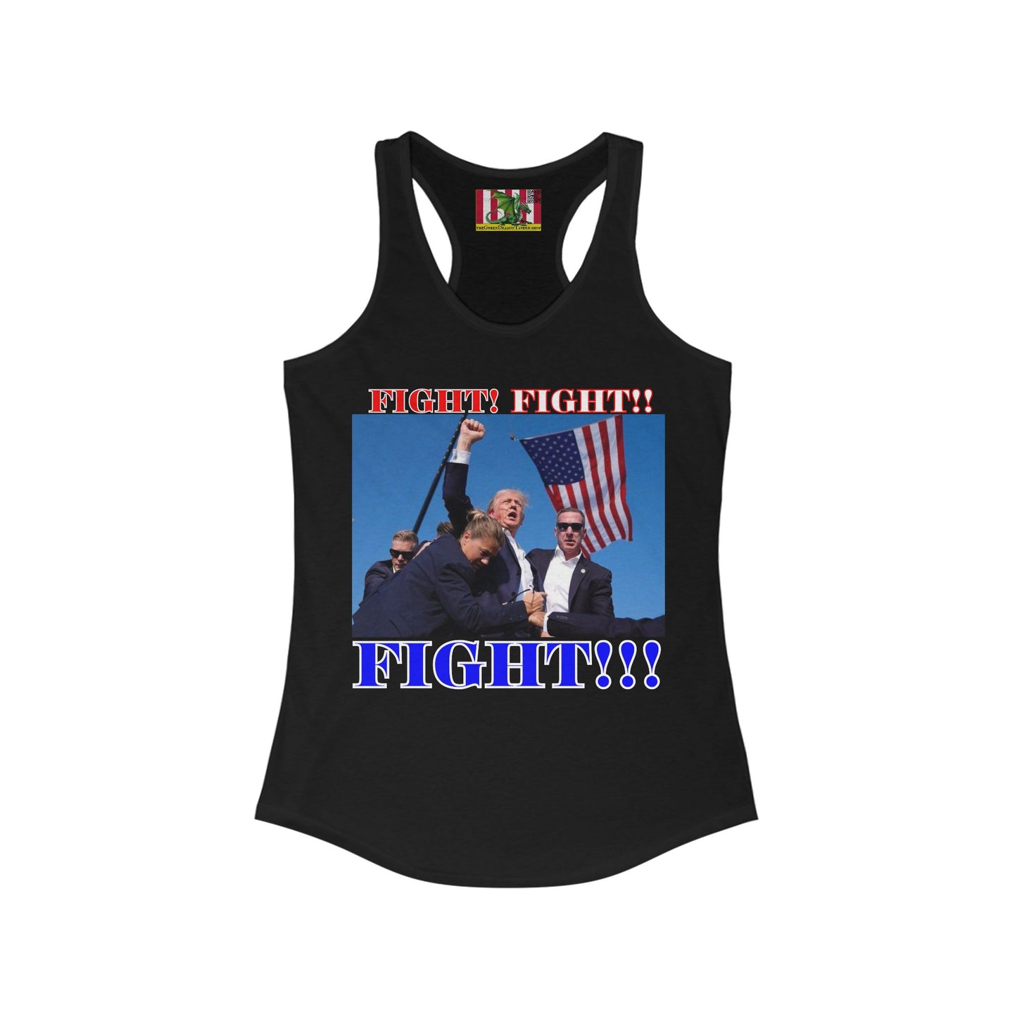 FIGHT! FIGHT!! FIGHT!!! Women's Racerback Tank Top by theGreenDragonTavern.shop