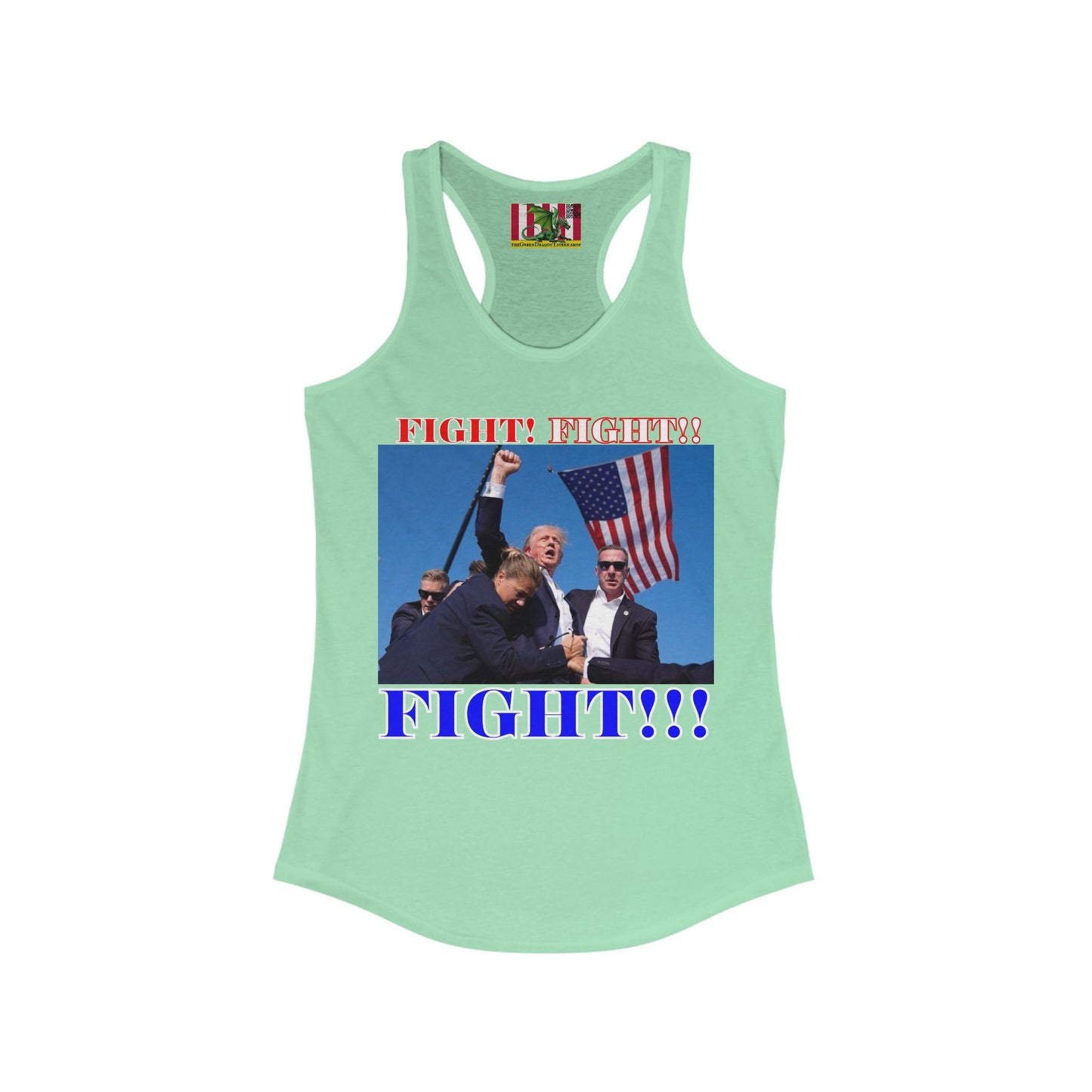 FIGHT! FIGHT!! FIGHT!!! Women's Racerback Tank Top by theGreenDragonTavern.shop