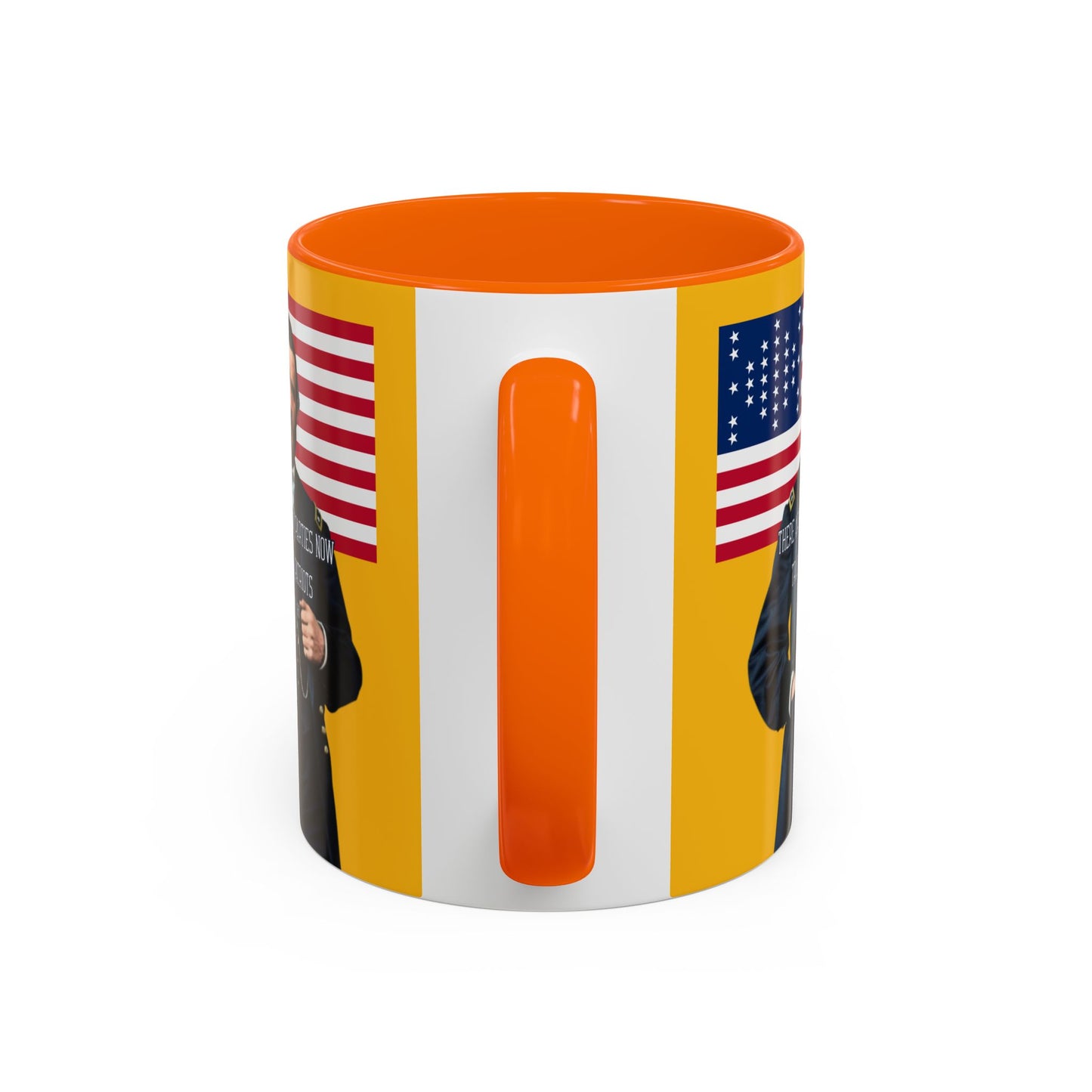 "Traitors and Patriots" Ulysses Grant Yellow Accent Mug by theGreenDragonTavern.shop