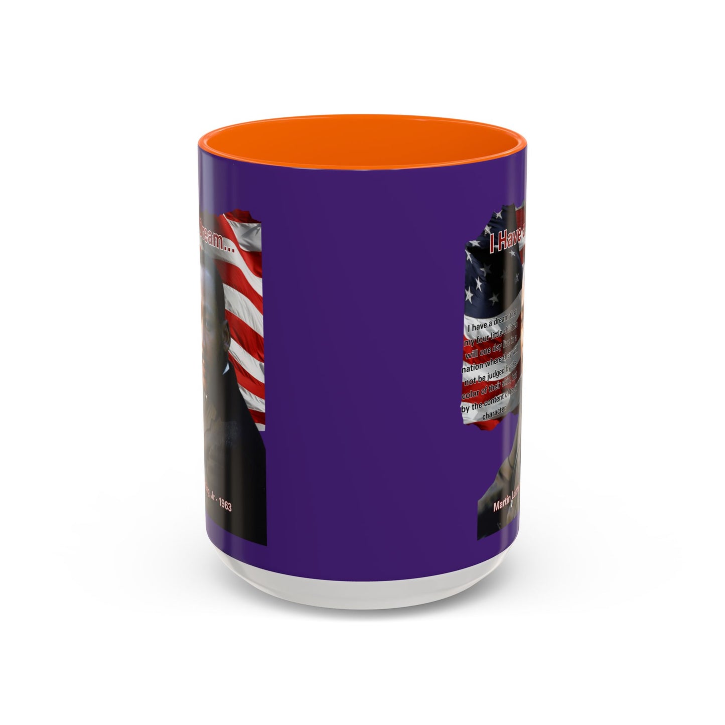 "I Have a Dream" MLKJr Purple Accent Mug by theGreenDragonTavern.shop