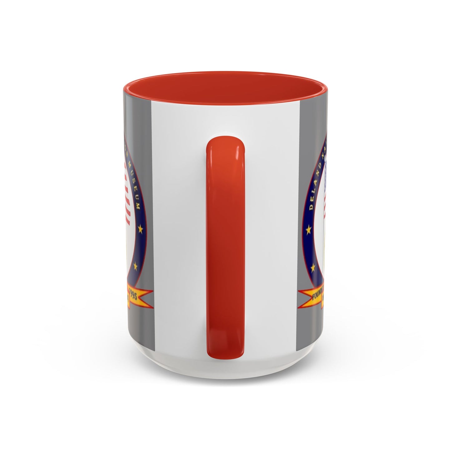 DeLand Naval Air Station Museum Grey Accent Mug by theGreenDragonTavern.shop