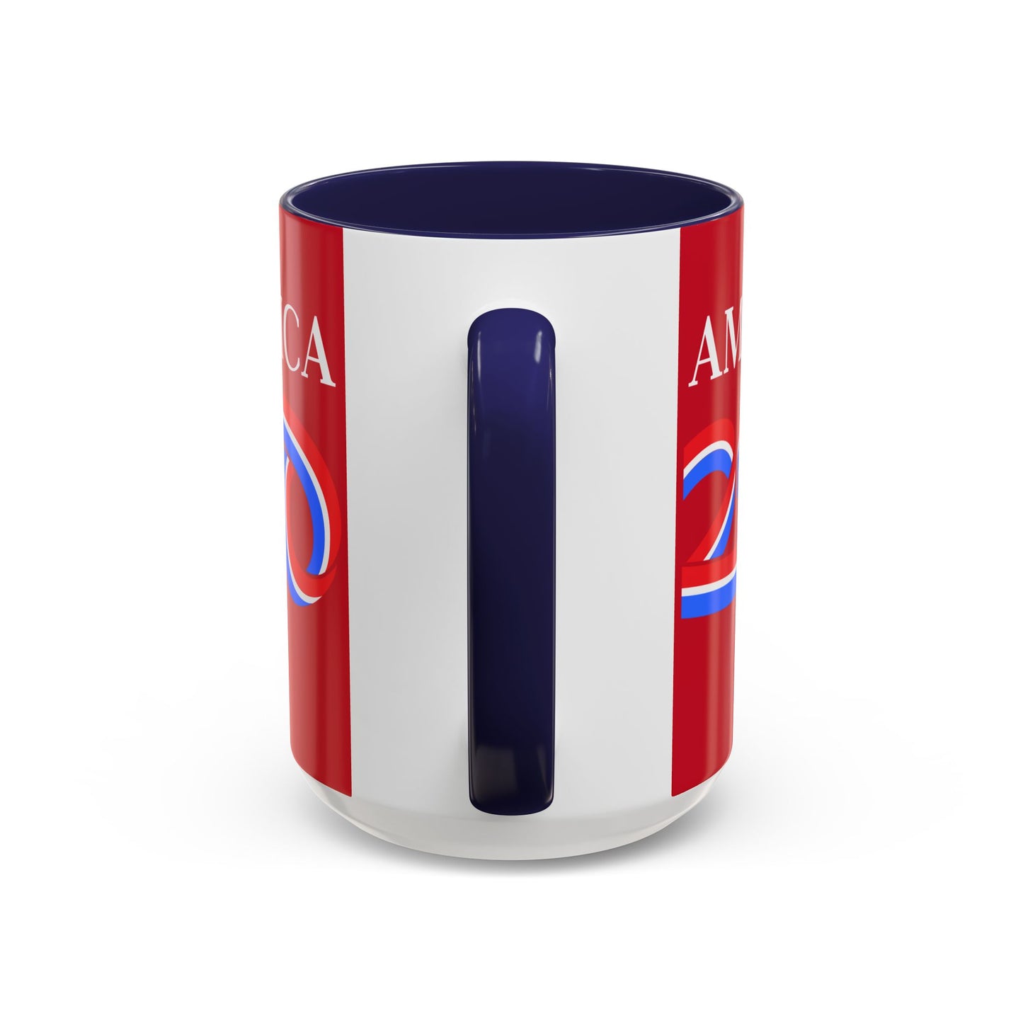 America 250 Red Accent Mug by theGreenDragonTavern.shop