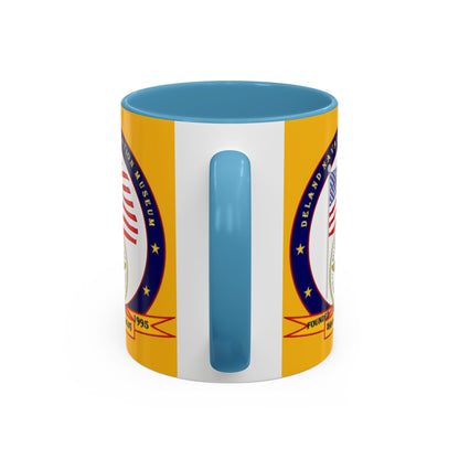 DeLand Naval Air Station Museum Yellow Accent Mug by theGreenDragonTavern.shop