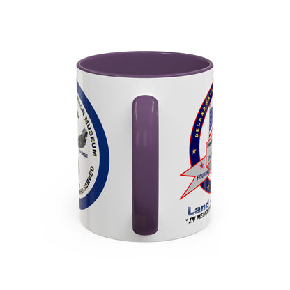 DNASM 2-sided, Founding & Student Art w/Navy Ring White Accent Mug by theGreenDragonTavern.shop