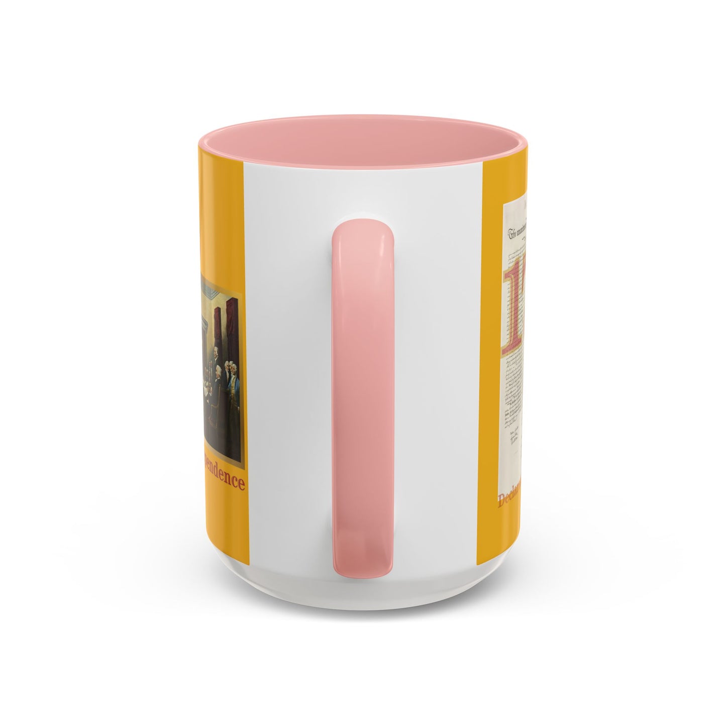 Declaration of Independence Yellow Accent Mug by theGreenDragonTavern.shop