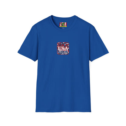 2-sided, Red WHITE and Blue USA Patriot Dark colors Unisex T-Shirt by theGreenDragonTavern.shop