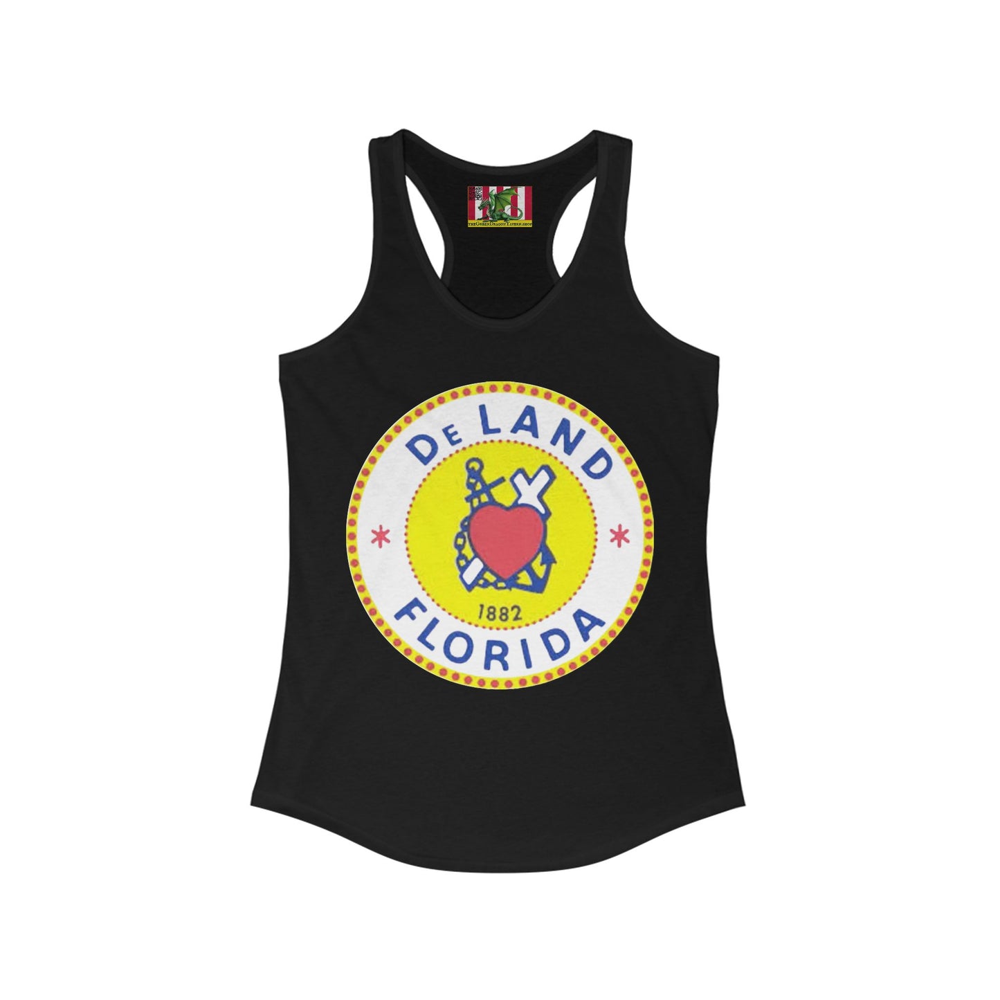 DeLAND FLORIDA Women's Racerback Tank Top by theGreenDragonTavern.shop